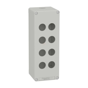   Schneider Electric Harmony XAP - XAPD4508 - üres tokozat, szürke, 8 lyuk, M25