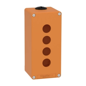   Schneider Electric Harmony XAP - XAPO3504 - üres tokozat, narancs, 4 lyuk, M25