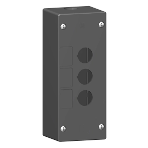 Schneider Electric Harmony XALG - XALG03 - tokozat, 3 kivágás, durva környezetbe, fekete