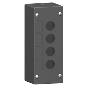 Schneider Electric Harmony XALG - XALG04 - tokozat, 4 kivágás, durva környezetbe, fekete