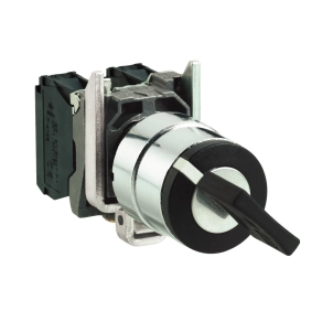 Schneider Electric Harmony XB4 - XB4BG2120 - fekete választókapcsoló kulcs 3131A - Ø22 2 állású 1NO 600V