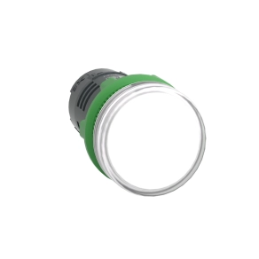 Schneider Electric Harmony XB5 - XB5EVB1 - műanyag monolitikus LED jelzőlámpa, Ø22, 24VAC/DC, fehér