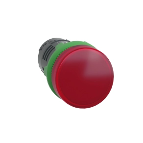 Schneider Electric Harmony XB5 - XB5EVB4 - műanyag monolitikus LED jelzőlámpa, Ø22, 24VAC/DC, piros