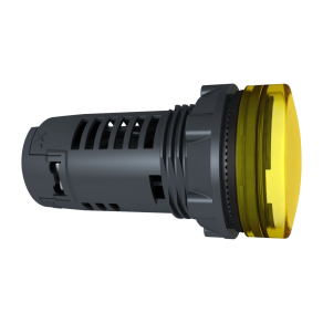   Schneider Electric Harmony XB5 - XB5EVM8 - műanyag monolitikus LED jelzőlámpa, Ø22, 230VAC, sárga