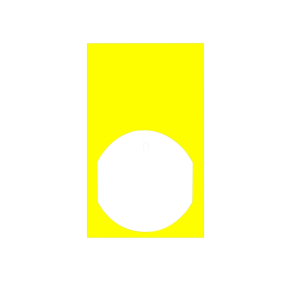   Schneider Electric Harmony XB5 - ZBY61101 - adattábla 30 X 50 sárga - fekete jelölés