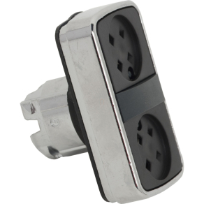   Schneider Electric Harmony XB4 - ZB4BA79 - fém kettősfejű nyomógomb fej, Ø22, visszatérő, tető nélkül