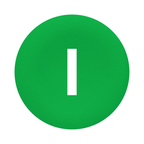   Schneider Electric Harmony XB4 - ZBA7331 - Ø22 nyomógomb zöld tető jelölt I, kettősfejű készülékhez