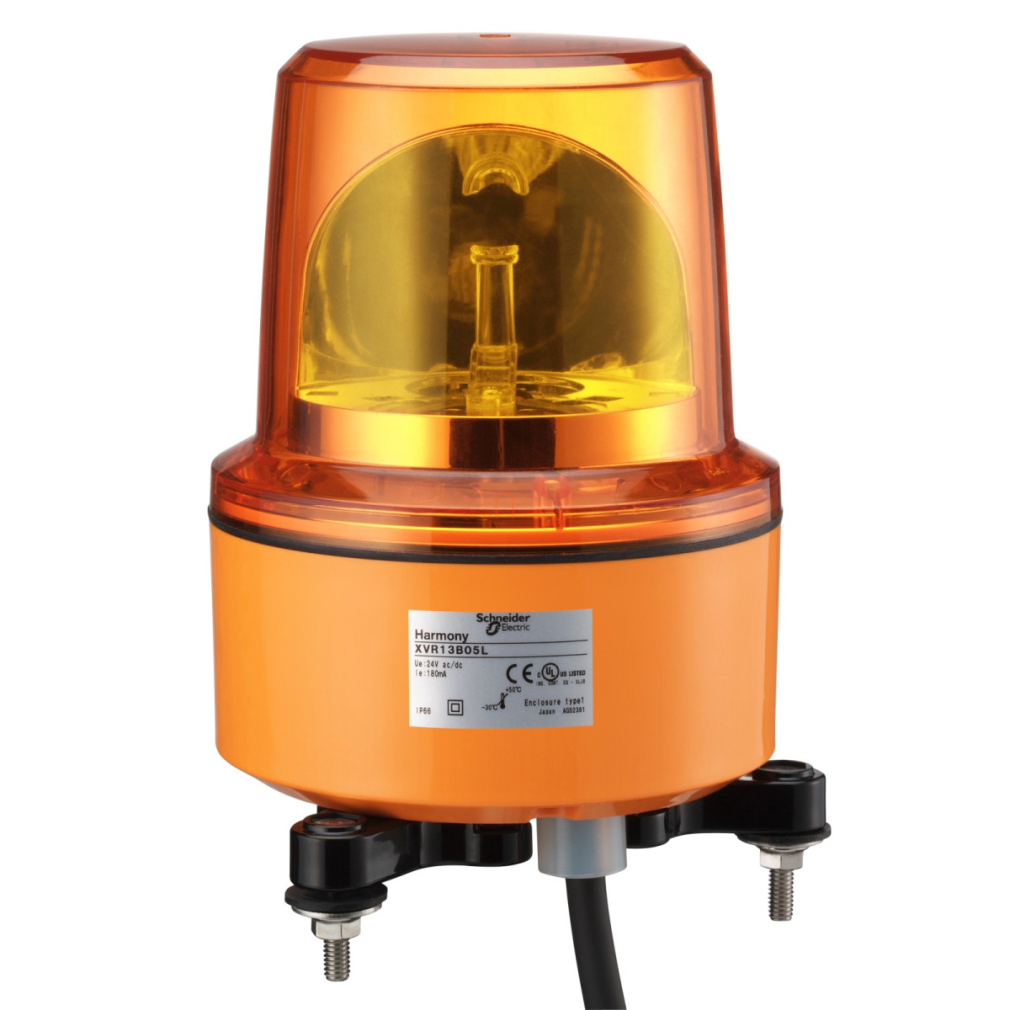 XVR13M04L Forgótükrös LED-es jelzőoszlop piros 230VAC 25W Schneider