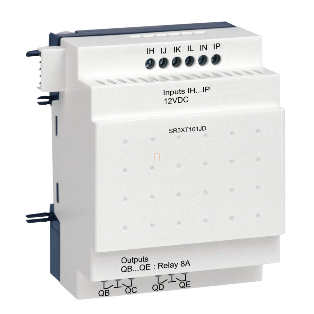 10 I/O 12VDC vezérlő modul bővítő SR3XT101JD Schneider