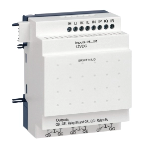 Schneider Electric Zelio Logic - SR3XT141JD - bővítőmodul, 8 DI, 6 DO relés, SR3JD 12 VDC bővíthető vezérlőhöz