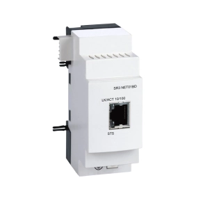   Schneider Electric Zelio Logic - SR3NET01BD - kiegészítő, kommunikációs modul, Ethernet Modbus TCP/IP, RJ45, SR3BD 24 VDC vezérlőkhöz