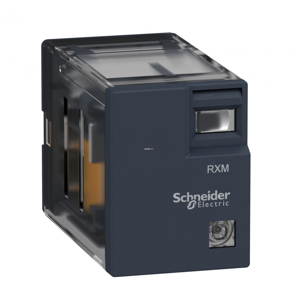 Schneider Zelio Easy RXM miniatűr relé, 4CO, 3A, 24VDC, LED RXM4LB2BD