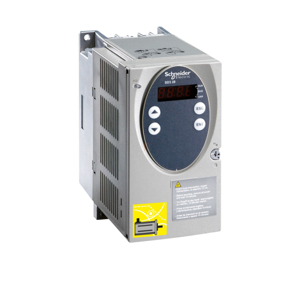 Lexium SD3 3f léptetőmotor hajtás, 6,8 A, CANopen, Modbus, analóg bemenet, 230 VAC SD328AU68S2 Schneider