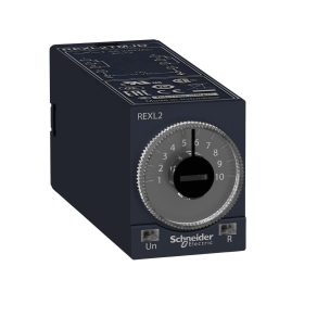   Schneider Electric Harmony Timer Relays - REXL2TMJD - dugaszolható bekapcsolás késleltető időrelé, A funkció, 2CO, 5A, 12VDC
