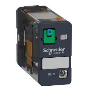   Schneider Electric Harmony Electromechanical Relays - RPM12JD - RPM teljesítményrelé, 1CO, 15A, 12VDC, tesztgombbal, LED - del