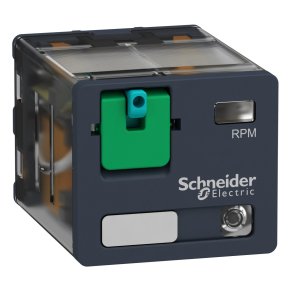   Schneider Electric Harmony Electromechanical Relays - RPM32BD - RPM teljesítményrelé, 3CO, 15A, 24VDC, tesztgomb, LED