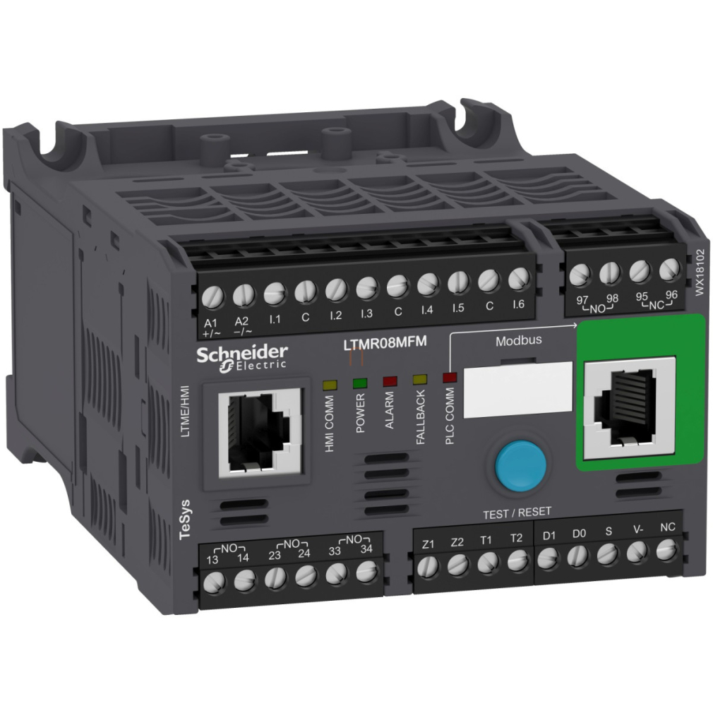 TesysT vezérlő MODBUS 0,4-8A 230VAC LTMR08MFM Schneider