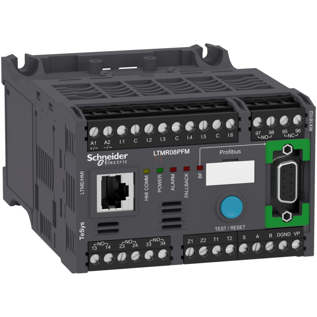 TesysT vezérlő Profibus 0,4-8A 230VAC LTMR08PFM Schneider