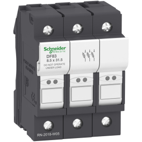   Schneider Electric TeSys DF, LS1/GK1 - DF83 - Biztosíték tartó 3P 25A biztosítékhoz