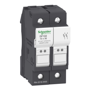 Schneider Electric TeSys DF, LS1/GK1 - DF102 - Biztosíték tartó 2P 32A biztosítékhoz