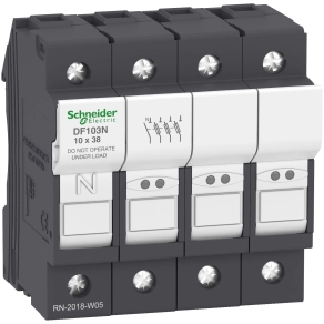 Schneider Electric TeSys DF, LS1/GK1 - DF103N - Biztosíték tartó 3P N 32A biztosítékhoz