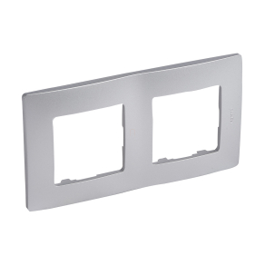 Legrand Niloé 2-es keret, alumínium - 397042