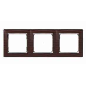 Legrand Niloé világos fa dekor 3-as keret - 397097