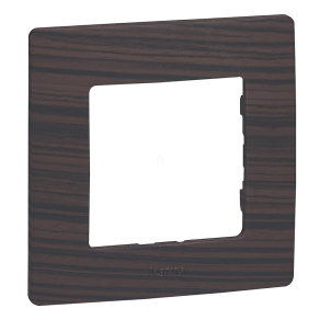Legrand Niloé 1-es keret, sötét fa dekor - 397091