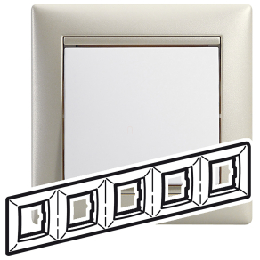 Legrand Valena keret, 5-ös, kagylóhéj - 770475