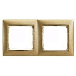 Legrand Valena 2-es keret, tetszőleges matt arany - 770302