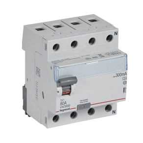 Legrand TX3 áram-védőkapcsoló 4P D 80A 300MA A - 411787