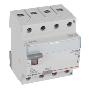   Legrand TX3 áram-védőkapcsoló 4P D 80A 300MA A-S - 411806