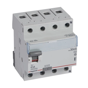 Legrand TX3 áram-védőkapcsoló 4P D 63A 30MA A - 411766