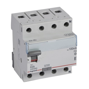 Legrand TX3 áram-védőkapcsoló 4P D 63A 100MA A - 411776