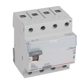 Legrand TX3 áram-védőkapcsoló 4P D 80A 100MA A - 411777