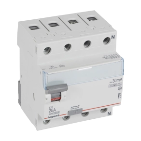   Legrand TX3 áram-védőkapcsoló 4P D 25A 30MA A-HPI - 411814
