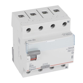   Legrand TX3 áram-védőkapcsoló 4P D 80A 30MA A-HPI - 411817