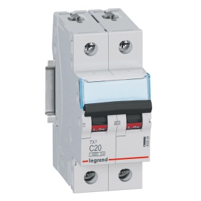 Legrand TX3 kismegszakító 2P C20 6000A/6kA BIC - 403529