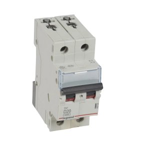 Legrand TX3 kismegszakító 2P D20 6000A/6kA BIC - 403739