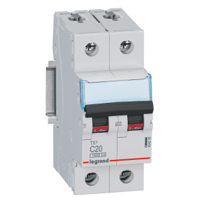 Legrand TX3 kismegszakító 2P C20 10000A/10kA BIC - 404206