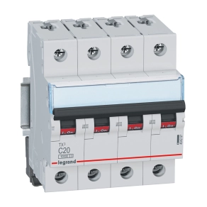 Legrand TX3 kismegszakító 4P C20 10000A/10kA BIC - 404257