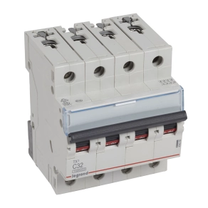 Legrand TX3 kismegszakító 4P C32 10000A/10kA BIC - 404259