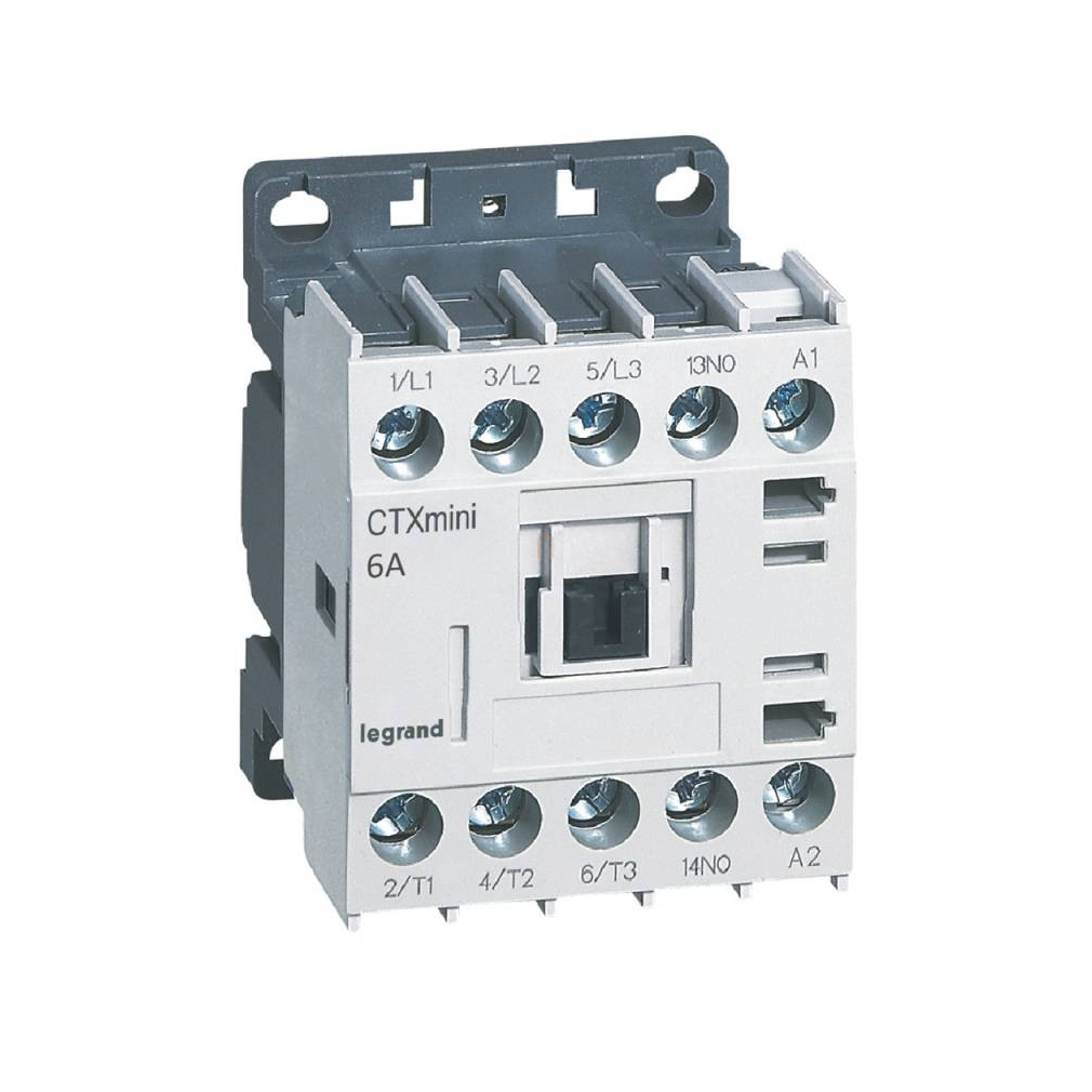 CTX3 Mini ip. mágneskapcsoló 3P 6A 1Z 24V AC 417000 Legrand