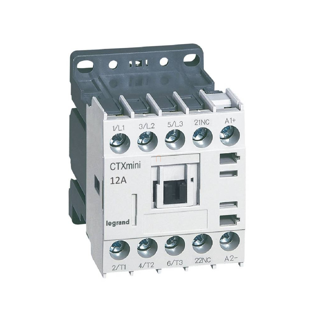 CTX3 Mini ip. mágneskapcsoló 3P 12A 1NY 24V DC 417051 Legrand