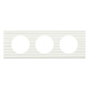Legrand Céliane 3-as keret, fehér corian - 69013