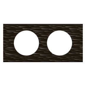 Legrand Céliane 2-es keret, fekete corian - 69022