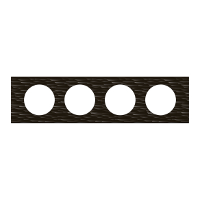 Legrand Céliane 4-es keret, fekete corian - 69024