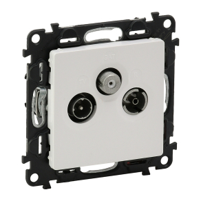   Legrand Valena Life TV-Rádió-SAT aljzat, csillagpontos, 1, 5 dB fehér - 753152