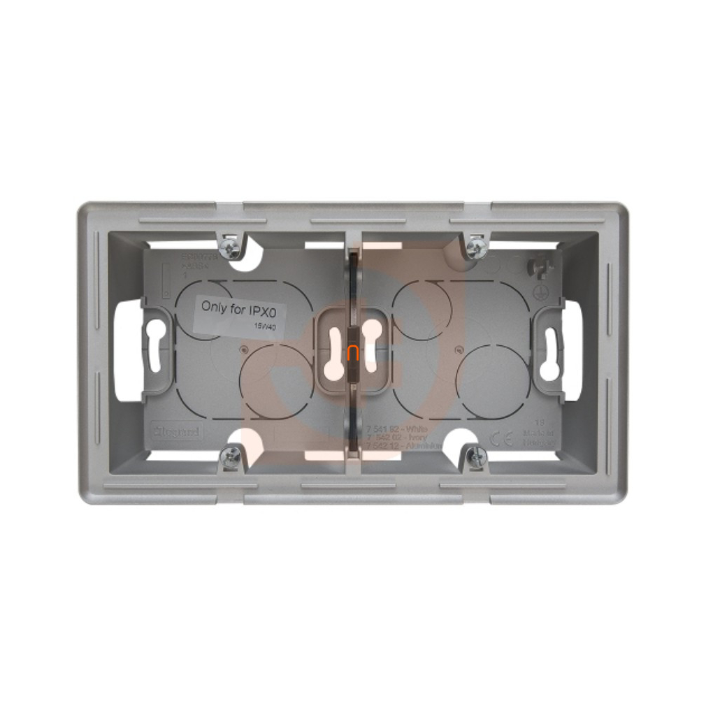 Legrand Valena Life 754212 kiemelődoboz 2-es alumínium