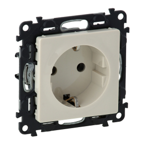   Legrand Valena Life 2P+F csatlakozóaljzat, csavaros vezetékbekötéssel, elefántcsont - 753225